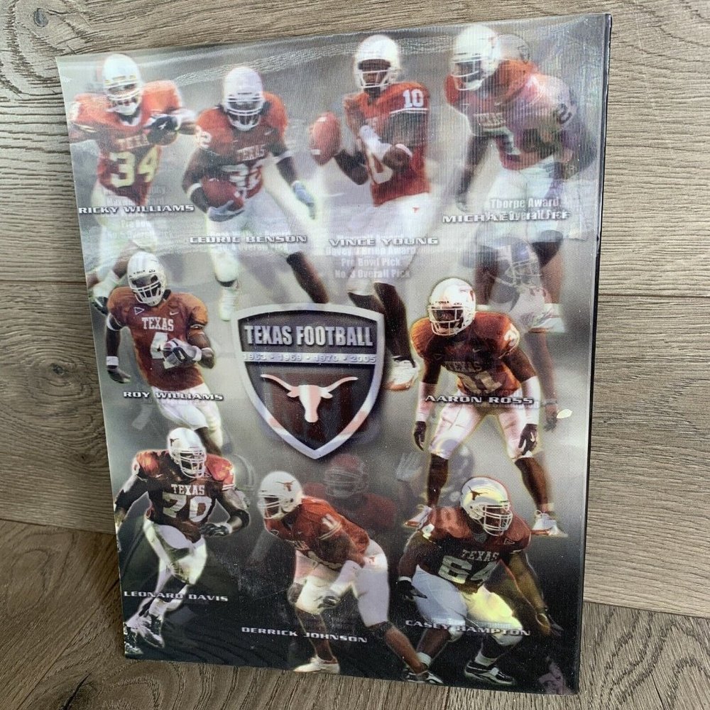 2008 Texas Football Media Guide Holographic Cover Colt McCoy UT Longhorns - Picture 3 of 11